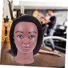 Healvian 1 Set Human Hair Braiding Mannequin Head Hair Cutting