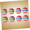 NOLITOY Attractive 63mm Rainbow Balls 8 Pack Eva Training Balls