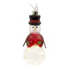 Kurt S. Adler USB Lighted Glass Snowman Ornament, 6.06-Inches, Multicolor
