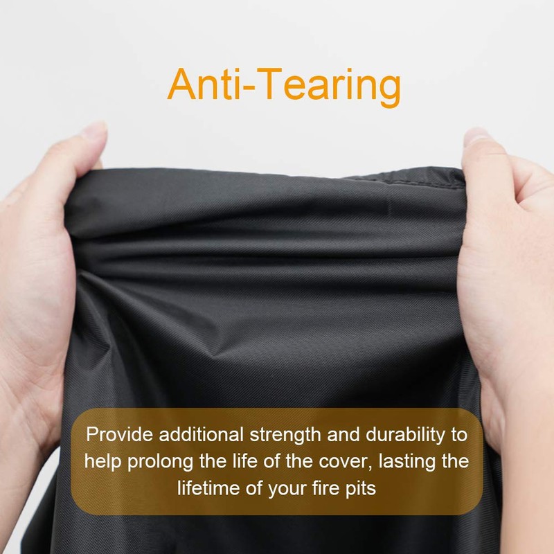 Fire Pit Cover Rectangular, 44 Inch Waterproof Firepit Covers Rectangular,