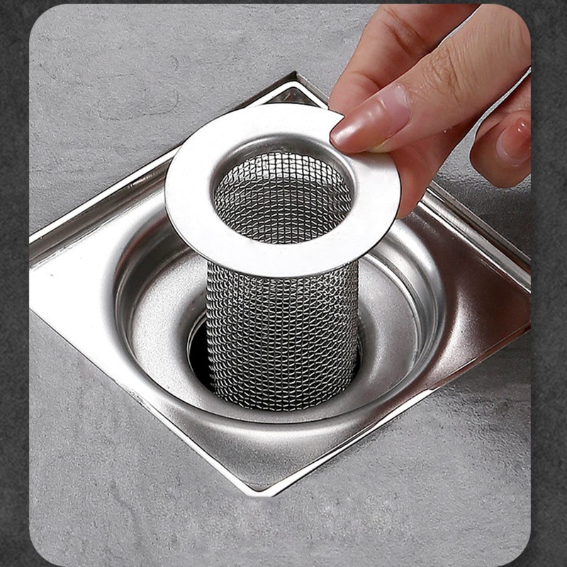 Saddgo Multifunctional Stainless Steel Floor Drain Filter Mesh Filter Hair