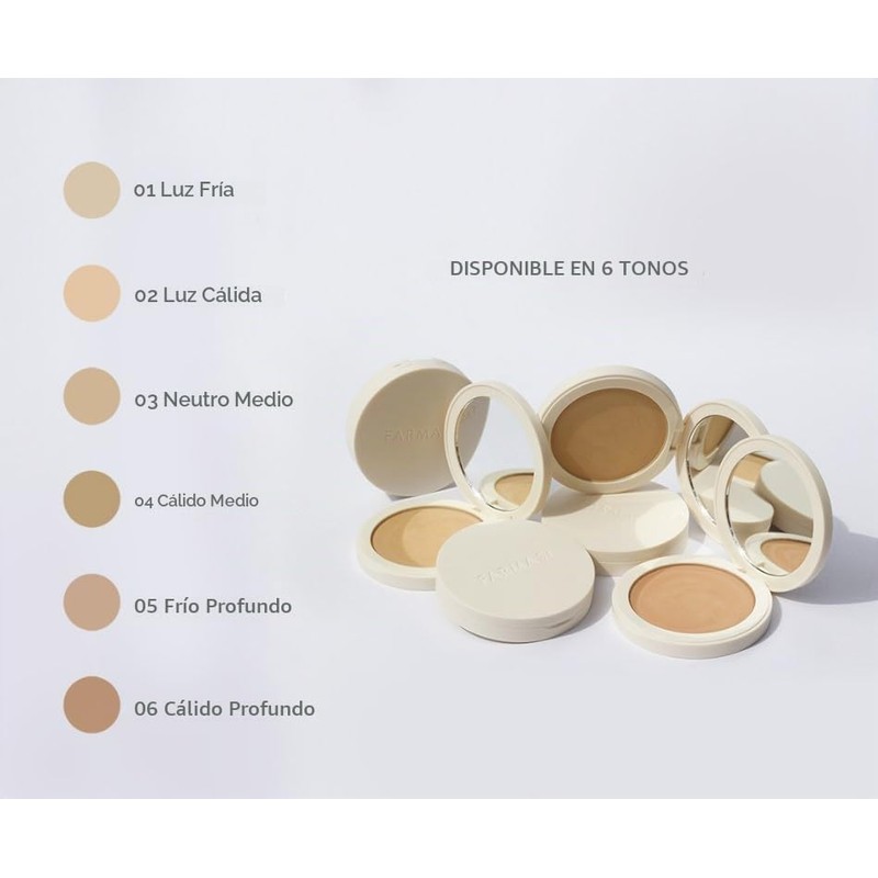 Farmasi Maquillaje en polvo Face Make Up Face Perfecting Pressed