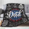 Gifts for Dad Blanket, Gift from Son Daughter Best Dad