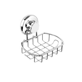 Suction Cup soap Holder for Kitchen and Bathroom, soap Dish (Silvery, 15 * 14cm)