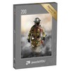 puzzleYOU: 200 Piece Fireman Penetrating a Smoke Wall Puzzle -
