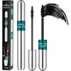 2in1 Vibely Mascara Waterproof Black Volume And Length Thickening And Lengthening Dual Effect 5X Longer Mascara Smudge-Proof Non Clumping