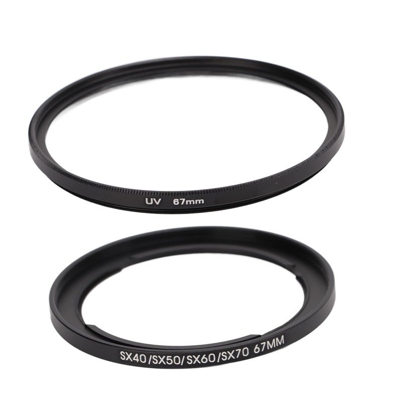 VBESTLIFE 67mm UV Filter Filter Ring Lens Cap Set for