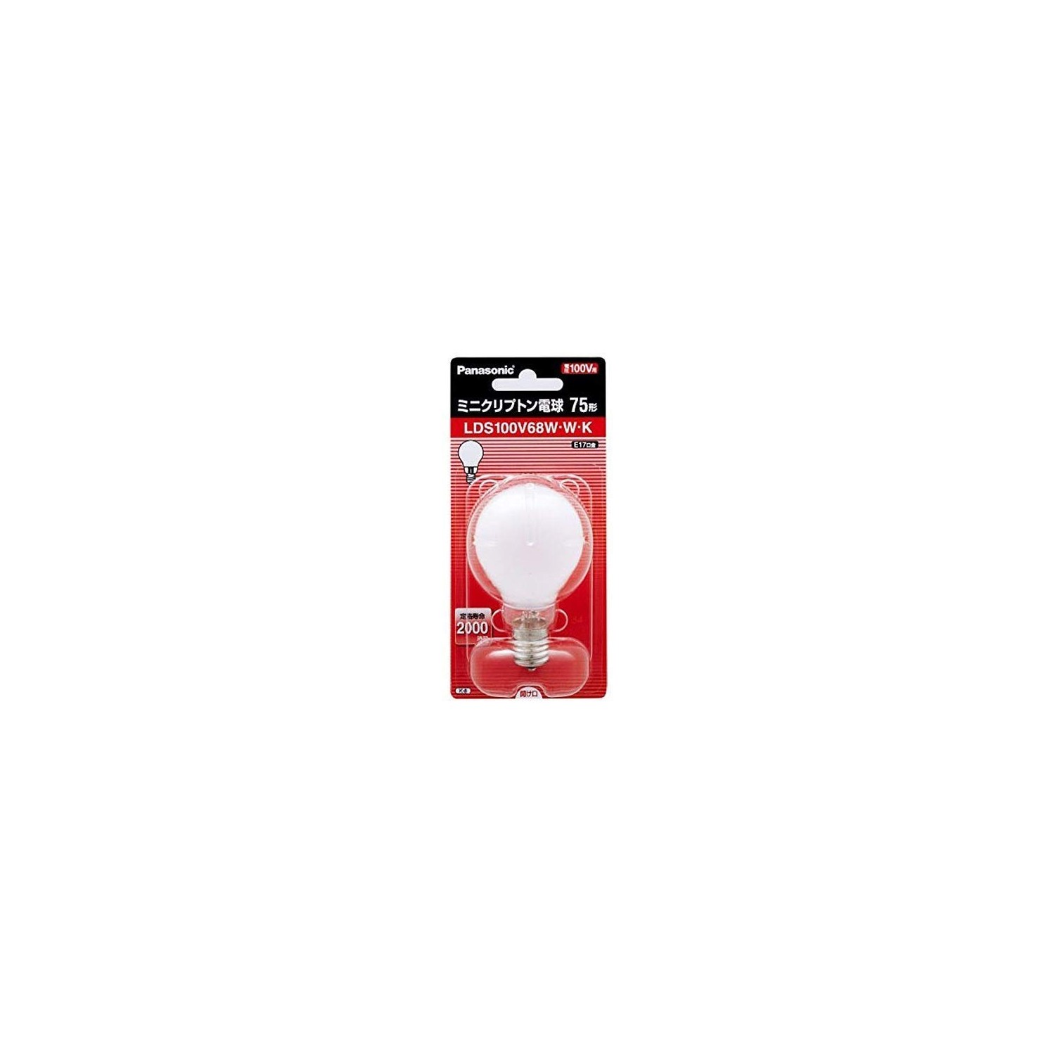 Panasonic 007307334 Mini Krypton Bulb, 100V, 68W, White, 5 per Box ...