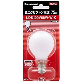Panasonic 007307334 Mini Krypton Bulb, 100V, 68W, White, 5 per Box