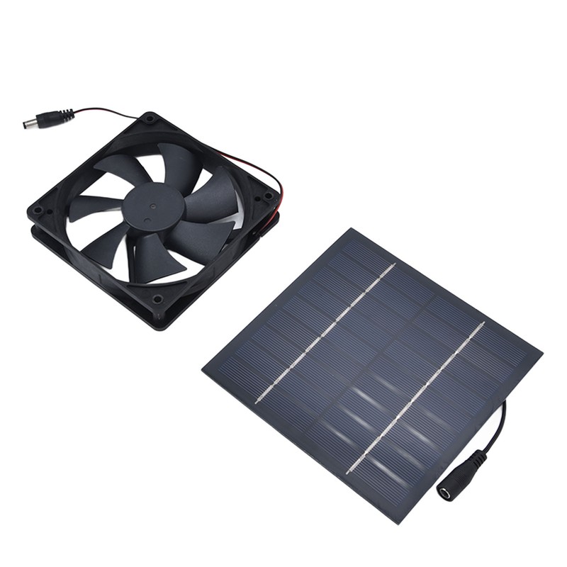 Solar Powered Exhaust Fan 10W Single Fan Waterproof Solar Panel