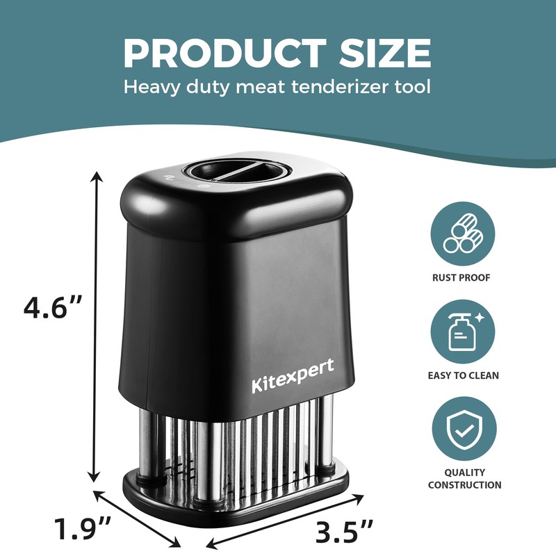 KITEXPERT Meat Tenderizer Tool with 56 Stainless Steel Ultra Sharp