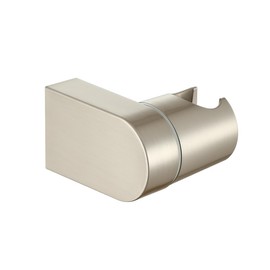Muxios On Wall Mount Shower Bracket for Handheld Shower Head, Height Adjustable Holder Large Angle Adjustable to Meet Any Space Bathroom Brushed Nickel