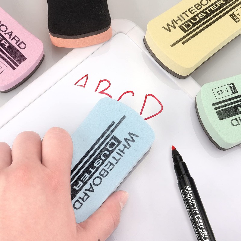 Tamaki 6 Pack Dry Erasers for White Board Magnetic Whiteboard