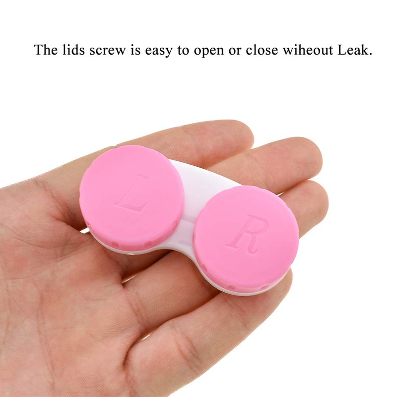 HAHIYO Contact Lens Case Box Holder Diameter 25mm Durable Leakproof