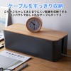 RYOHIN Lab Cable Box, Wooden, Slim Cord Storage, Cable Storage,