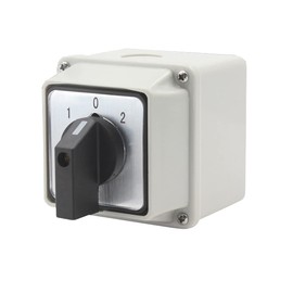 1 PCS Changeover Switch Rotary switch LW26-20/2 Rotary Dual Power Switch Cam Switch 3 position 8 Terminals with Install Waterproof Box 220V 20A