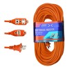 Extensión Eléctrica Uso Rudo Multicontactos 20 Metros 15a Naranja
