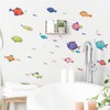 SMAOSTORE Wall Stickers Cartoon Cute Fish Sea Fish Sea Foam