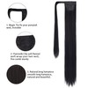 SEIKEA 35 Inch Clip in Ponytail Extension Wrap Around Long