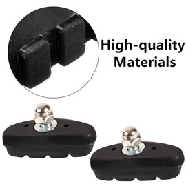 Bike Brake Pads Set, 3 Pairs Road Mountain Bicycle V-Brake Blocks Shoes with Hex Nut and Shims, 40mm