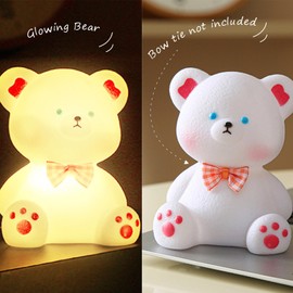 ONLYFUN DIY Bear Painting Set Craft Set - Birthday Gift for Girls, 3D Bear Lamp for Painting and as Night Light, Crafts for Girls 6 7 8 9 10 11 12 Years (2 Pack)