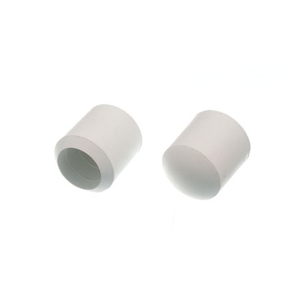 White Rubber Chair Ferrule Floor Protector Stick Ends 16MM Pack