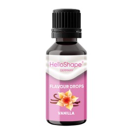 HelloShape Flavour Drops, Sugar-Free, 30 ml, Vanilla, Calorie-Free Sweetening Drops with Dosing Aid, Vegan, for Natural Yogurt, Porridge or Quark