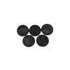 Round Gaming Bases Set, 25mm to 80mm Sizes, Black Textured