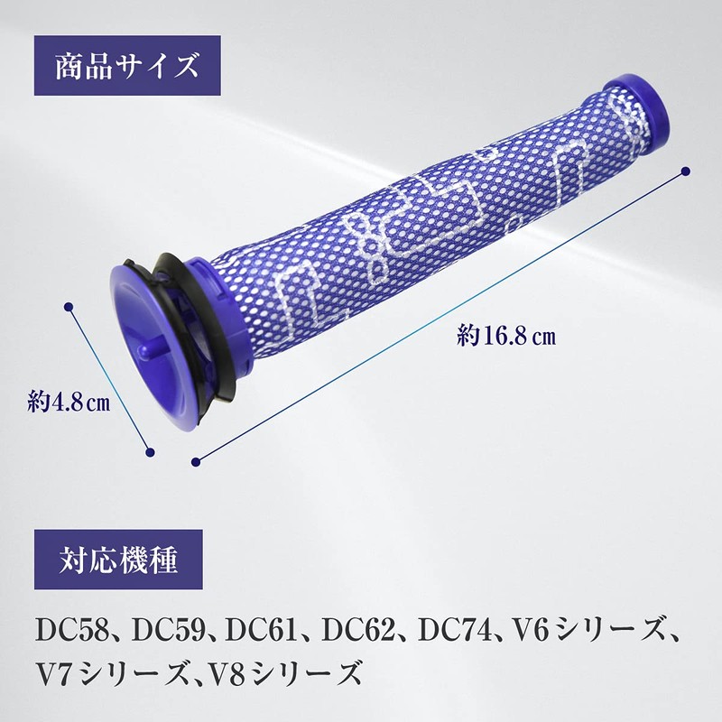 PureEdge Compatible Dyson Filter V8 V7 V6 DC58 DC59 DC61