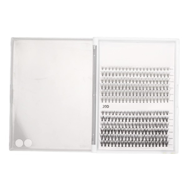Individual Eyelashes, 240 Pieces, 12 Rows, False Eyelashes, Various Lengths,