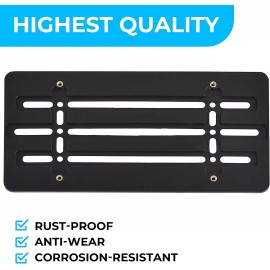 EWAY License Plate Tag Holder Bracket For Ram 1500 2011-2021 Front Rear Bumper Mount