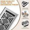 Floor Register 4x10, Heavy Duty Walkable Steel Floor Vent Covers,