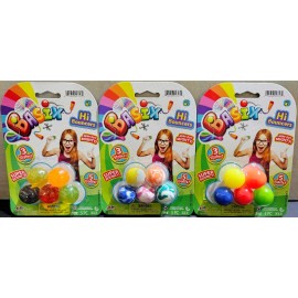 JA-RU LOT OF 2  -  JA-RU Super Bouncy Hi Bouncers 5-PK Multicolored Balls