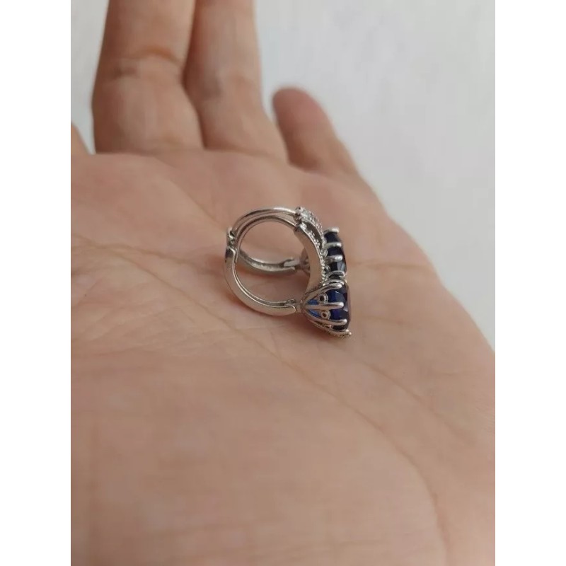 Importacion Aretes Titanic Corazón Del Mar Baño De Plata