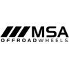 Set of 4 MSA Orange Stars (Fits All MSA Wheel