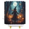 JEJOMEAG Halloween Witch Shower Curtain Spooky Bath Curtains Decoration