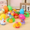 JULBEAR 24Pcs Easter Eggs Filled with Rubber Ducks, Colorful Duck