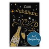 bsb Anniversary Card with Champagne Bottle Motif, Loving Card for