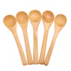 30pcs Mini Natural Wooden Children Spoon Kitchen Condiment Tool