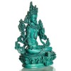 BUDDHAFIGUREN Tibetan Bodhisattva Buddha Decoration/Billy Held Green Tara, Turquoise Resin