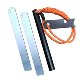 Flint and Steel Fire Starter Camping Survival Tool Multifunctional Firestone for Outdoor Barbecue,Picnic,and Camping