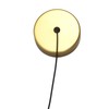 Spiral LED Pendant Light Gold Color High Brightness Eyes Protection