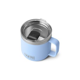 YETI Rambler 14 oz Stackable Mug, Vacuum Insulated, Stainless Steel with MagSlider Lid, Big Sky Blue