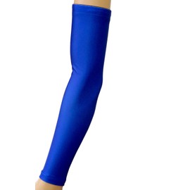 Sports Farm NEW Solid Color Moisture Wicking Compression Arm Sleeve (Royal Blue, Adult Small)