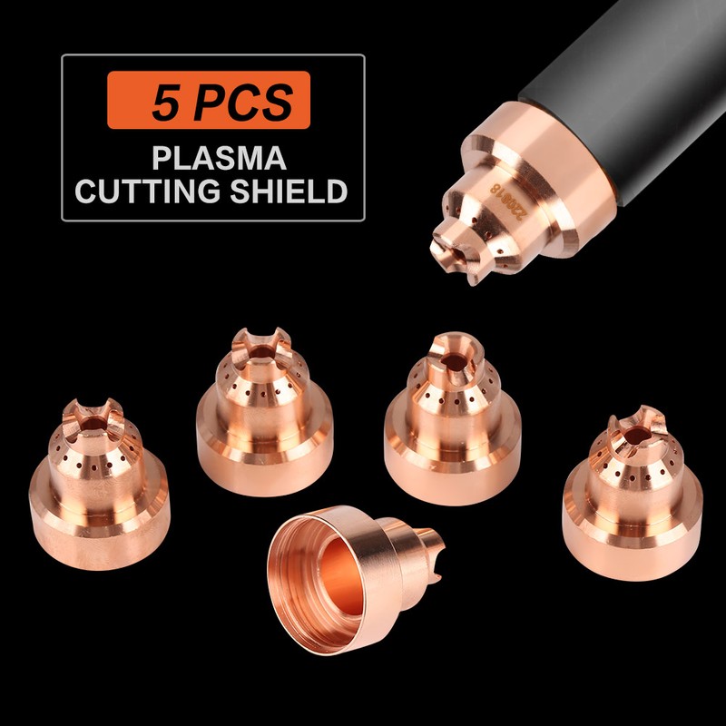 5pcs Plasma Shield Cup Cap for MAX65/85/105 Cutting Torch Consumables