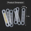 Framendino, 100 Pack Clear Non-Slip Rubber Clothes Hanger Grips Clothing