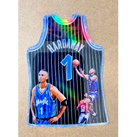 Penny Hardaway Black Jersey Holographic Sticker Basketball Sports Card Theme