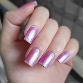 AILALUO 10ml Chameleon Nail Polish-Pearl Glitter for Women,chrome effect,Long-Lasting Nail Pigment, Shiny Nail Pigment Holographic Nail Polish Nail Salon Home(A-06, 10ML)