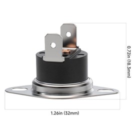 Anvpkun WB27X11210 Microwave Thermostat 160°C / 0, KSD1 Thermal Switch, Compatible with GE & Hotpoint Microwave Oven, Replaces KSD201-160, 250V 10A NC