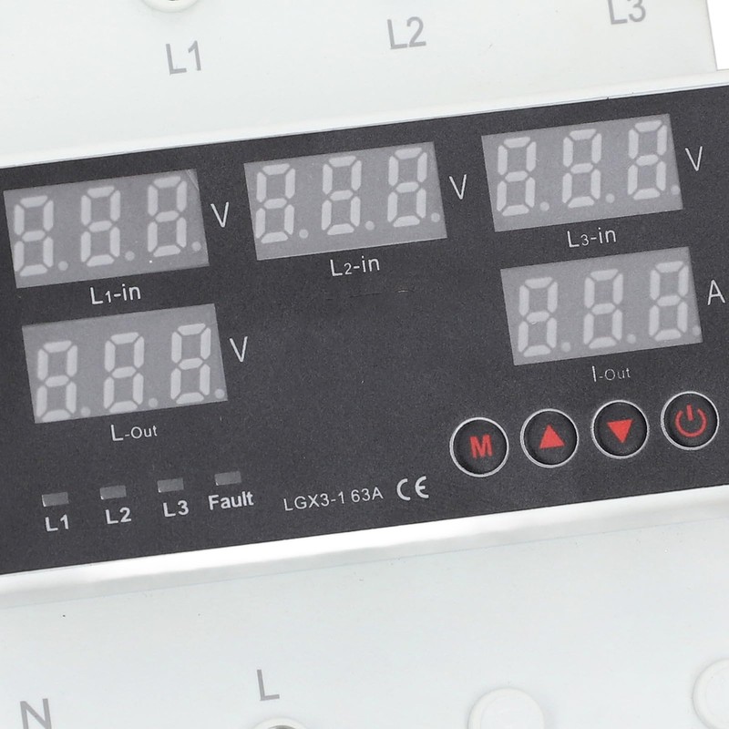 Automatic Transfer Switch, 3P 63A Automatic Switching Between Utility Power,